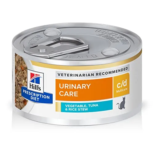 Hill's Prescription Diet c/d Multicare Tuna & Vegetable Stew Cat Food, 24-Pack, Urinary Care