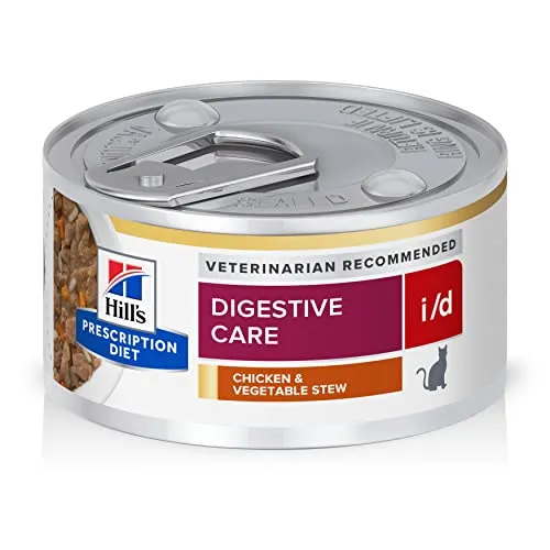 Hill's Prescription Diet i/d Digestive Care Chicken & Vegetable Stew Wet Cat Food, 24-Pack