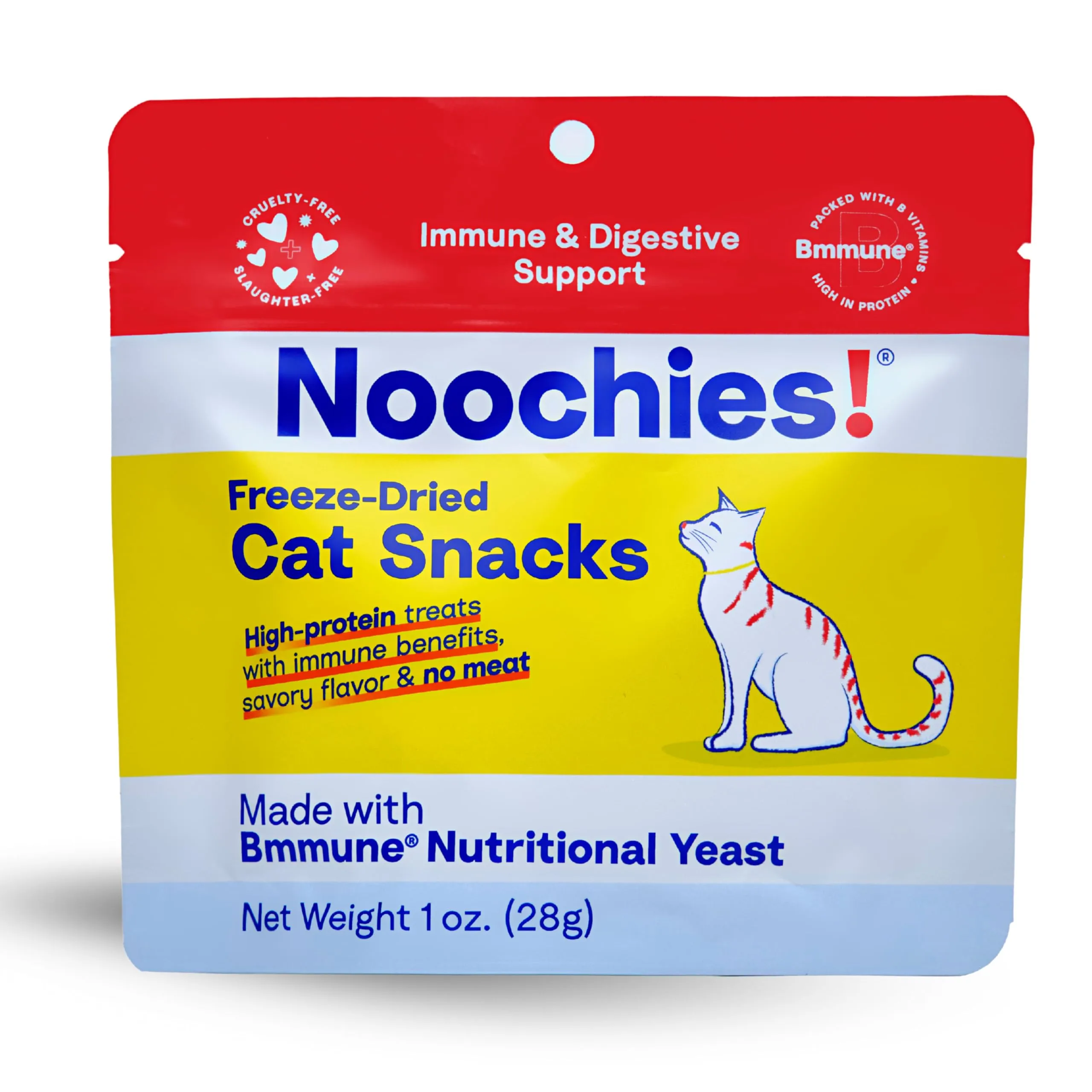 Sustainable High-Protein Freeze-Dried Cat Treats - Meat-Free, Supports Gut Health, Immune Boost